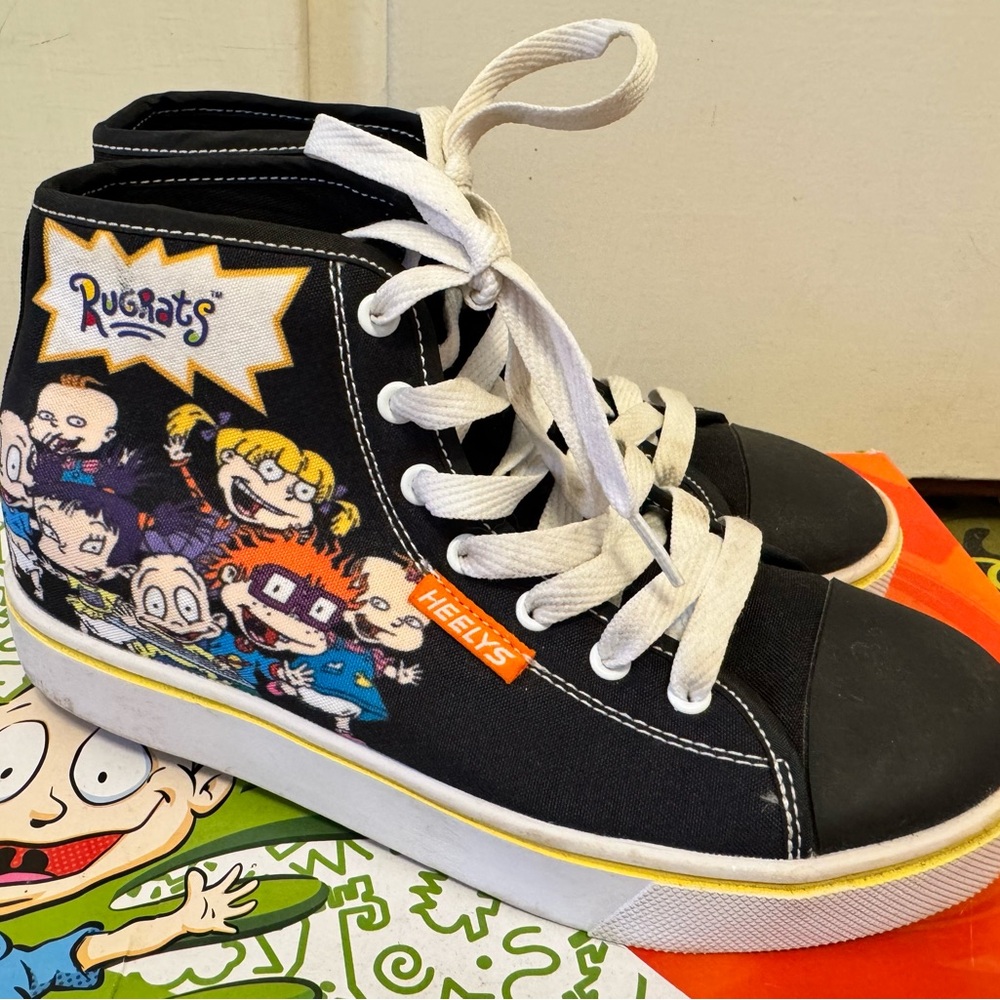 HEELYS Youth size 6 Kids - 7 Womens Rugrats Wheels Skate Sneaker Shoes HIGH TOPS
